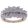 9ct Yellow Gold 1.25ct Brilliant Cut Diamond Cluster Ring