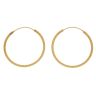 22ct Yellow Gold Textured Hoop Earrings