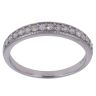 9ct White Gold 0.25ct Brilliant Cut Diamond Half Eternity Ring