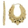 Gold Plated Silver Creole Earrings