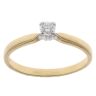 18ct Yellow Gold 0.15ct Brilliant Cut Diamond Solitaire Ring