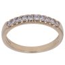 9ct Yellow Gold Cubic Zirconia Eternity Ring