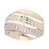 14ct Yellow and White Gold Signet Ring