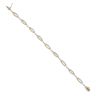 18ct Yellow and White Gold 0.50ct Brilliant Cut Diamond Bracelet 6.5"