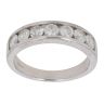 18ct White Gold 1.00ct Brilliant Cut Diamond Half Eternity Ring