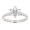 9ct White Gold Certificated Diamond Cluster Ring