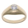 9ct Yellow Gold Cubic Zirconia Signet Ring