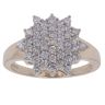 9ct Yellow Gold 1.00ct Brilliant Cut Diamond Cluster Ring