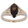 9ct Yellow Gold Smoky Quartz Marquise Fancy Ring