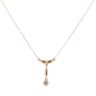 9ct Yellow Gold Cubic Zirconia Pendant And Chain 16"