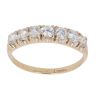 9ct Yellow Gold Cubic Zirconia Half Eternity Ring