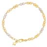 22ct Yellow And White Gold Fancy Cages Bracelet 7"