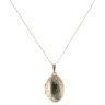 9ct Yellow Gold Floral Locket and Chain 18"