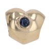 14ct Yellow Gold Pandora Sapphire Heart Charm