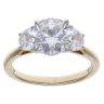 9ct Yellow Gold 2.61ct Brilliant and Modified Trapeze Cut Lab Grown Diamond Trilogy Ring