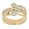 18ct Yellow Gold Diamond Bubble Five Stone Ring by Anya Belle