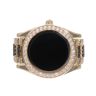 14ct Yellow Gold Gents Stone Set Watch Ring
