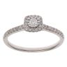 9ct White Gold 0.25ct Brilliant Cut Diamond Cluster Ring