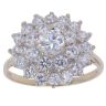9ct Yellow Gold Cubic Zirconia Cluster Ring