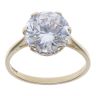 9ct Yellow Gold Cubic Zirconia Single Stone Ring