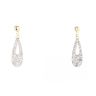 9ct Yellow Gold Crystal Drop Earrings