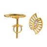 22ct Yellow Gold Cubic Zirconia Evil Eye Stud Earrings