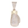 9ct Yellow Gold Cubic Zirconia Boxing Glove Pendant