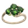 9ct Yellow Gold Diopside Cluster Ring