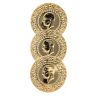 14ct Yellow Gold Turkish Triple Coin Ring