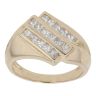 9ct Yellow Gold 0.75ct Princess Cut Diamond Signet Ring