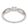 Platinum 0.10ct Brilliant Cut Diamond Solitaire Ring