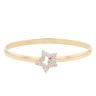 9ct Yellow Gold Cubic Zirconia Star Hinged Bangle