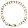 9ct Yellow Gold Square Curb Bracelet 7.5"
