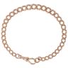 9ct Rose Gold Curb Bracelet 8.5"