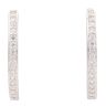 Silver Cubic Zirconia Hoop Earrings by Icesia