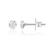 9ct White Gold 0.16ct Illusion Lab Grown Diamond Earrings