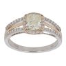 18ct Yellow And White Gold 1.10ct Cushion Diamond Solitaire Ring