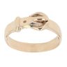 9ct Yellow Gold Plain Buckle Ring