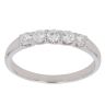 18ct White Gold 0.60ct Brilliant Cut Diamond Five Stone Ring
