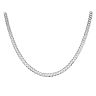 Silver Flat Curb Chain 20" By Icesia Gents