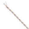 14ct Yellow Gold Tanzanite Bracelet 7"