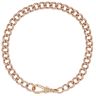 9ct Rose Gold Curb Bracelet 8"