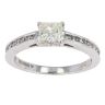 9ct White Gold 1.10ct Princess Cut Diamond Solitaire Ring