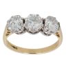 18ct Yellow Gold 2.25ct Brilliant Cut Diamond Trilogy Ring