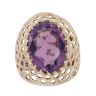 9ct Yellow Gold Amethyst Signet Ring