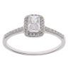 Silver Cubic Zirconia Cluster Ring By Icesia