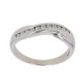 9ct White Gold 0.25ct Brilliant Crossover Ring