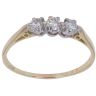 18ct Yellow Gold 0.30ct Brilliant Cut Diamond Trilogy Ring