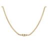 14ct Yellow Gold Monaco Cube Plain Lock Chain 28"