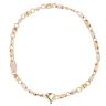 9ct Yellow and White Gold Fancy Bracelet 7.5"